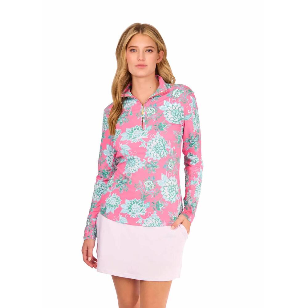 NEW CABANA LIFE 1/4 zip upf 50+ sport top in cote d’azur